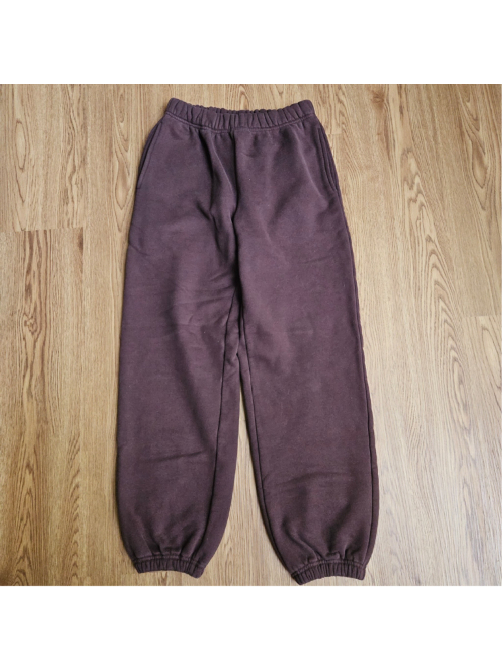 Parke Chocolate Brown Jogger Sweatpants Womens XS Fleece Athleisure